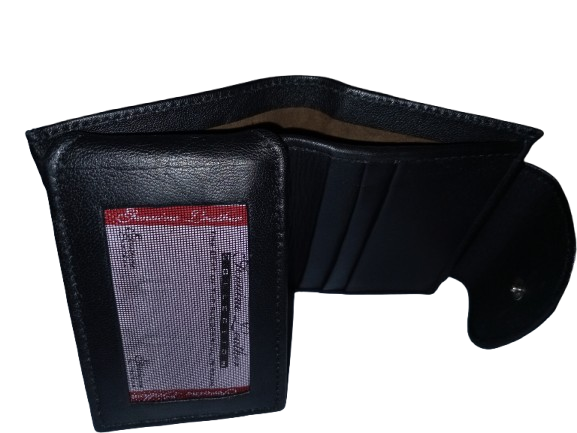 Men's Black Real Leather Wallet